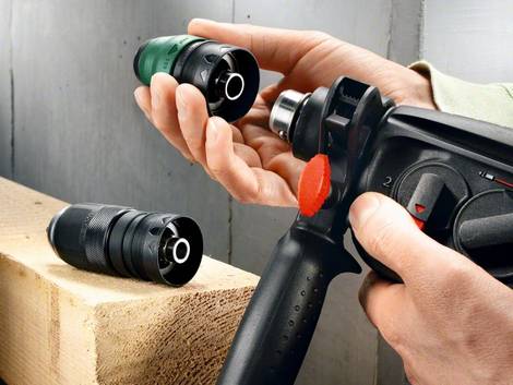 11 Bohrmaschine Bohrhammer Bosch Bohrmaschine, Bohrhammer, Wechselbohrfutter, Foto: Bosch