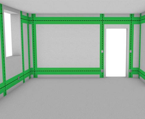Bohren Installationszonen Grafik: FRÄNKISCHE Rohrwerke Bohren, Installationszonen Grafik: FRÄNKISCHE Rohrwerke