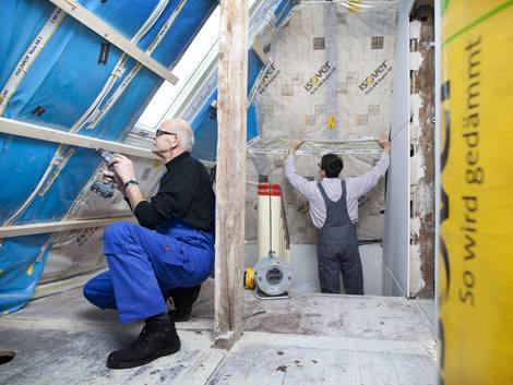 Energieeinsparverordnung, EnEV, dachdämmung, Dämmung Geschossdecke, Wärmedämmung, Foto: KfW