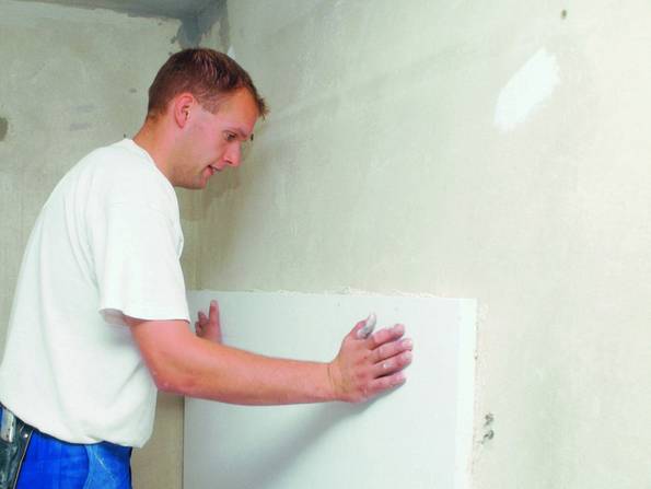 Kalziumsilikatplatten DIY4 getifix Innendämmung, Kalziumsilikatplatten, verkleben, Foto: getifix
