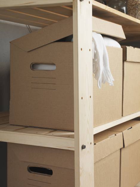 im Keller lagern, Kellerlagerung, Winterkleidung, Kartons, Foto: Inter IKEA Systems B.V.