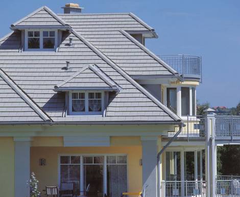 Dachsteine Monier Braas Dachsteine, Dacheindeckung, Haus, Foto: Monier Braas GmbH