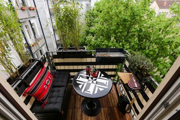 kleiner Balkon, nachher, Foto: balkongestalter.de