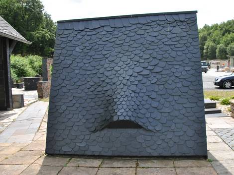 Schieferdach, Wilde, Deckung, Foto: J. Wichert