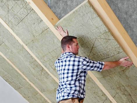 Dachausbau, Dach ausbauen, Dachgeschossausbau, Wärmedämmung, Foto: Deutsche Rockwool