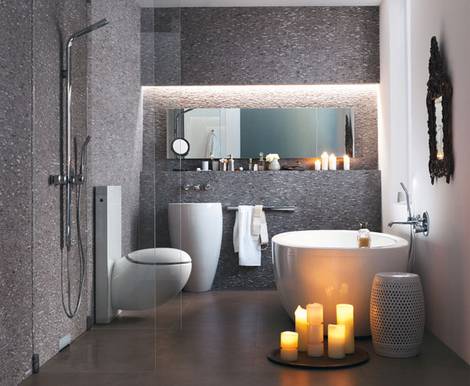 Badbeleuchtung, Foto: tdx/Geberit Badbeleuchtung, Bad, Beleuchtung, Licht, Lampe, Foto: tdx/Geberit
