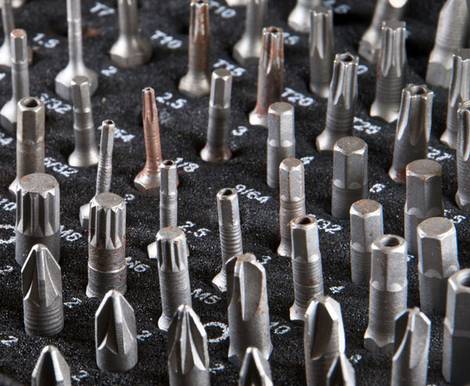 Bits, Foto: HandmadePictures/fotolia.com Akkuschrauber, Bits, Aufsätze, Kreuz, Schlitz, Torx, Foto: HandmadePictures/fotolia.com