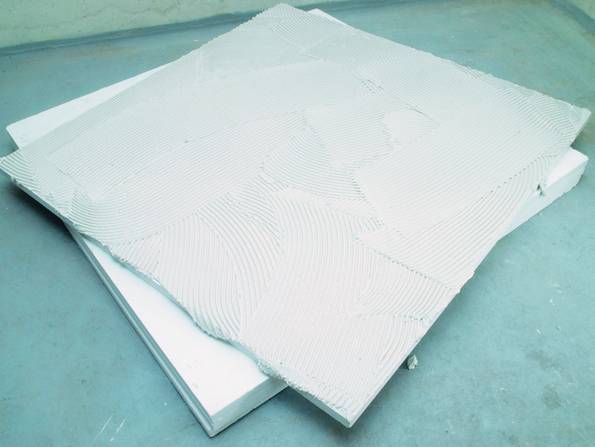 Kalziumsilikatplatten DIY3 getifix Innendämmung, Kalziumsilikatplatten, Spezialkleber, Foto: getifix