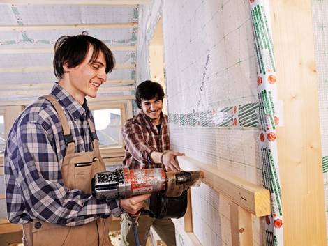 OSB-Platten, Holzwerkstoffplatten, Konterlattung, Hinterlüftung, Foto: Ingo Bartussek - fotolia.com