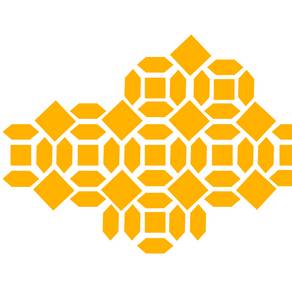 Terrassenplatten verlegen Verlegemuster Rosenspitz Rosenspitz. Grafik: Isabella Haag / bauen.de