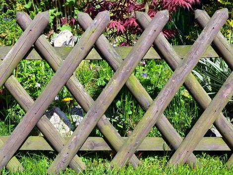 Zaun, Zaunsysteme, Jägerzaun, Foto: sonne_fleckl/fotolia.com