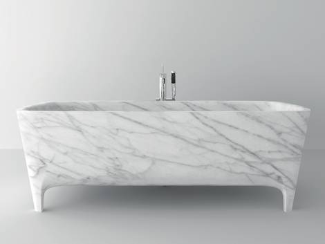 Badewanne, Material, Naturstein, Marmor. Foto: Teuco