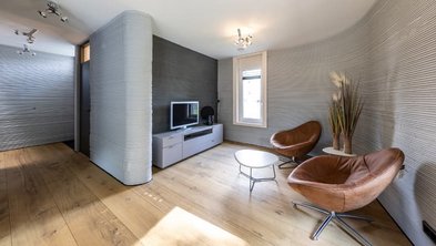 Haus 3D Drucker, Wohnzimmer, Foto: PERI